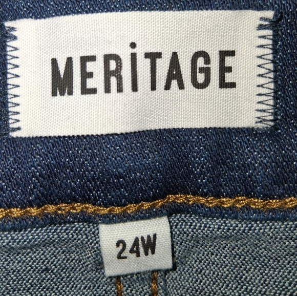 MERITAGE Dark Blue Skinny Women's Jeans SIZE 24.w - Picture 4 of 16